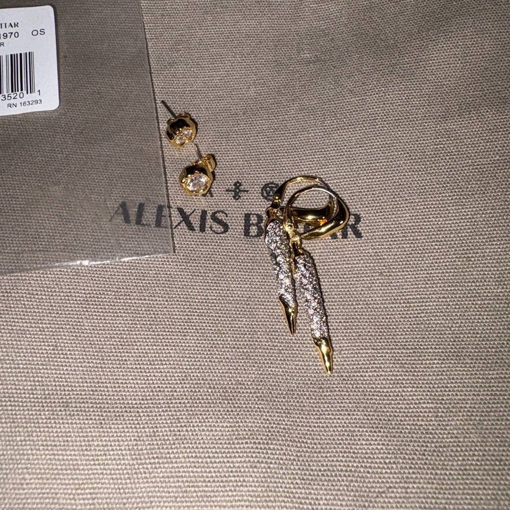 Alexis Bittar TWO pair earrings - Picture 2 of 7